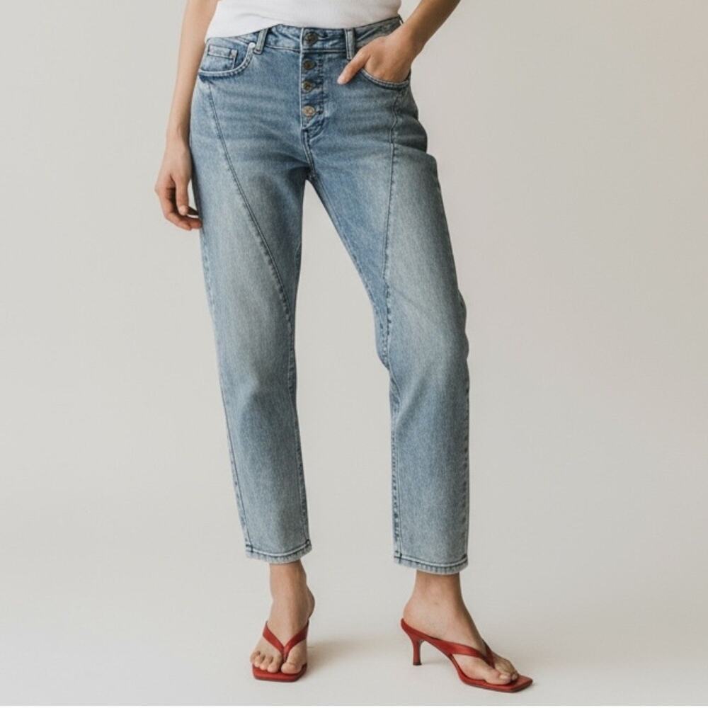 Madewell The Perfect Vintage Jean Size 27 Light Wash High-Rise Straight Leg